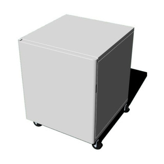 BROTHER MOBILETTO IN METALLO con RUOTE GEMELLE in NYLON